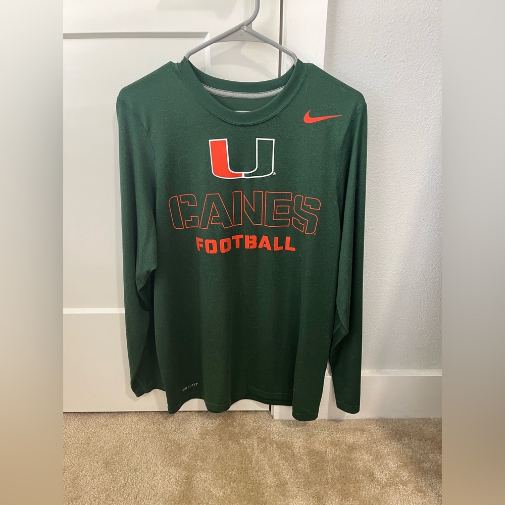 Nike U Miami Dri Fit Long Sleeve